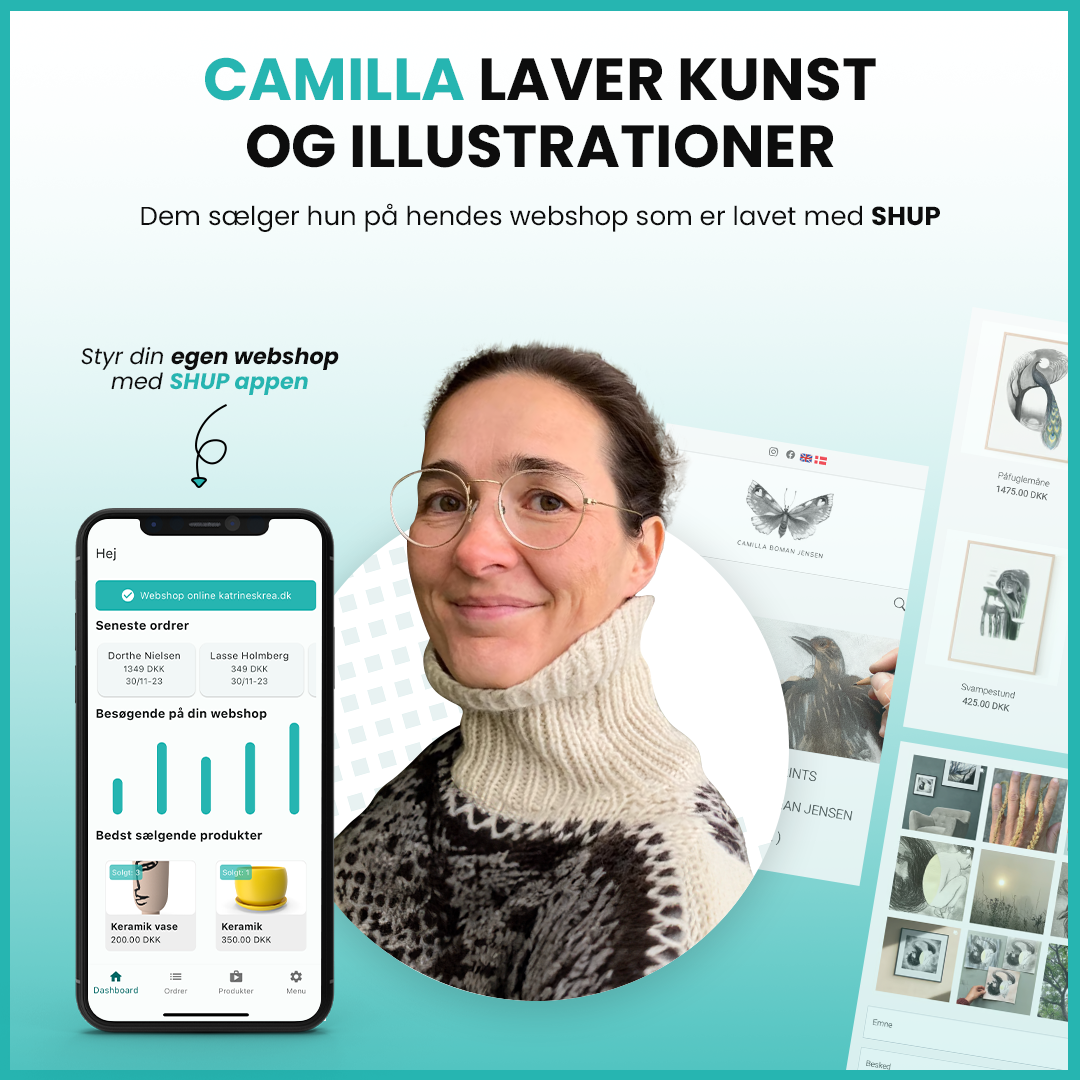 Camilla Boman Jensen - Illustrationer ORIGINALER OG PRINTS - Shup webshop