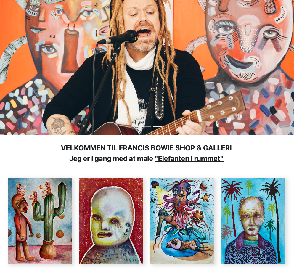Francis Bowie billedkunst webshop