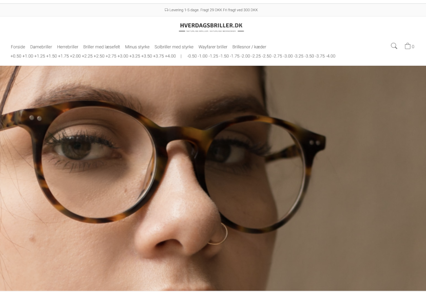 Hverdagsbriller.dk - billige briller på nettet - Shup webshop